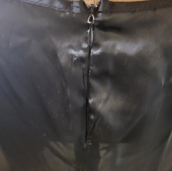 OOTN - Spaghetti Strap Backless Black Slip Dress, Size L - Picture 7 of 8